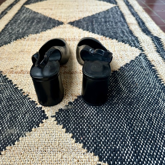 H&M Black Block Heeled slingbacks with square toe - Picture 5 of 11